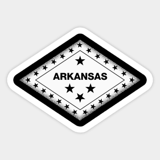 Arkansas White Out Sticker